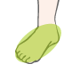足の甲と指